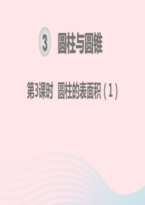 2020春六年级数学下册 第3单元 圆柱与圆锥 第3课时 圆柱的表面积教学课件 新人教版