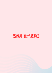 2020春六年级数学下册 6 整理与复习 第20课时 统计与概率习题课件 新人教版