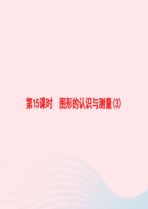 2020春六年级数学下册 6 整理与复习 第15课时 图形的认识与测量习题课件 新人教版