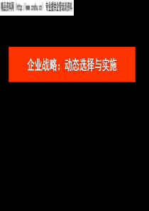 企业战略动态选择与实施（PPT177）