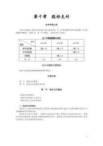 会计实务章节考情分析：股份支付