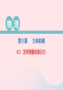 2020春八年级物理下册 6.2 怎样测量和表示力课件 （新版）粤教沪版