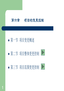 项目的变更控制ppt-第四章项目计划与控制概述