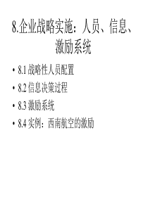 企业战略实施：人员、信息、激励系统（PPT 65页）