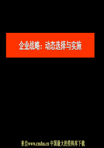 企业战略动态选择与实施（PPT 177）