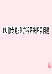 2019秋七年级数学上册 微专题 列方程解决图表问题课件（新版）冀教版