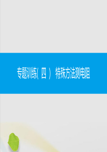 2019秋九年级物理全册 第十五章 探究电路 专题训练（四）特殊方法测电阻同步课件 （新版）沪科版