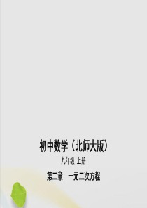 2019秋九年级数学上册 第2章 一元二次方程 2.4 用因式分解法求解一元二次方程课件 （新版）北