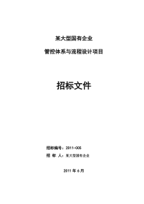 某大型国有企业管控体系招标文件