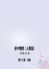 2019年秋九年级物理全册 第十三章 内能 第3节 比热容同步课件 （新版）新人教版