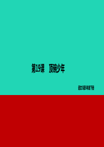 2019年春五年级语文下册 第四单元 19 顶碗少年教学课件 语文S版