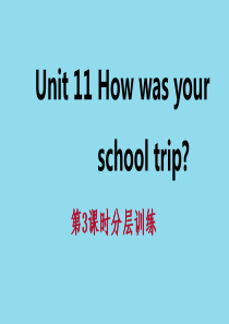 2019年春七年级英语下册 Unit 11 How was your school trip（第3课