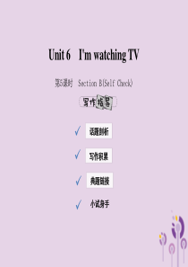 2019年春七年级英语下册 Unit 6 I’m watching TV（第5课时）Section 