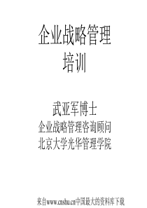 企业战略管理培训(ppt 224页)