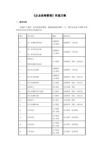 企业战略管理实施方案