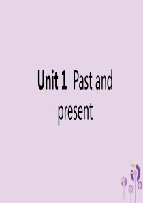 2019年春八年级英语下册 Unit 1 Past and present自我综合评价一课件 （新版