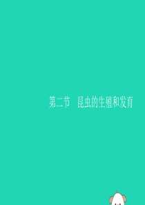 2019年春八年级生物下册 第七单元 生物圈中生命的延续和发展 第一章 生物的生殖和发育 第二节 昆