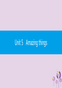 2019春七年级英语下册 Unit 5 Amazing things话题微写作课件 （新版）牛津版