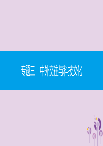 2019春七年级历史下册 专题三 中外交往与科技文化课件 新人教版