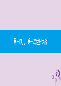 2019春九年级历史下册 第一单元 第一次世界大战直击中考课件 北师大版