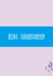 2019春九年级历史下册 第五单元 冷战和美苏对峙的世界 第18课 社会主义的发展与挫折课件 新人教