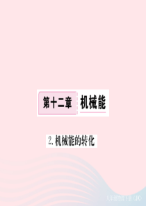 2019春八年级物理下册 12.2机械能的转化习题课件 （新版）教科版