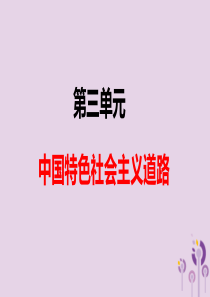 2019春八年级历史下册 第三单元 中国特色社会主义道路复习课件 新人教版