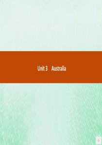 2019版高中英语 Unit 3 Australia 3.1 Warming UpPre-readi