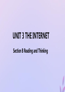 2019-2020学年新教材高中英语 Unit 3 THE INTERNET Section B R