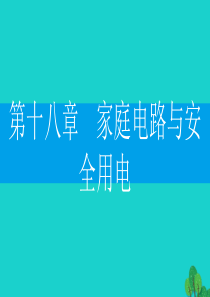 2019-2020学年九年级物理下册 18.1 家庭电路课件（新版）粤教沪版