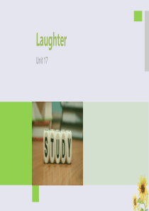 2019-2020学年高中英语 Unit 17 Laughter Period One课件 北师大版