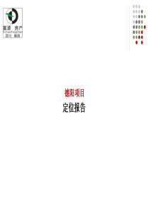 四川德阳某房地产项目定位报告