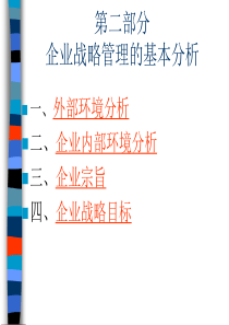 企业战略管理的基本分析