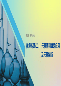 2019-2020学年高中化学 第1章 微型专题（二）元素周期律的应用及元素推断课件 鲁科版选修3