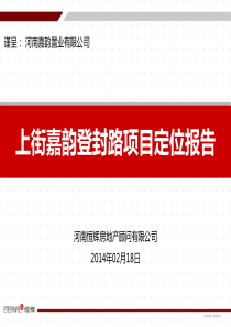 上街房地产市场报告及嘉韵登封路商业街项目定位报告