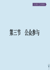 2019-2020学年高中地理 第5章 环境管理及公众参与 第3节 公众参与课件 新人教版选修6