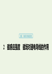 2019-2020学年高考物理 主题3 电磁场与电磁波初步 2 磁感应强度 磁场对通电导线的作用课件