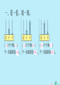 2018-2019学年一年级数学下册 第三单元 认识100以内的数 课时2 数的组成和读写作业课件 