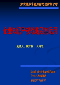 企业知识产权战略及其运用