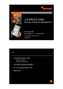 企业策略管理(SEM)