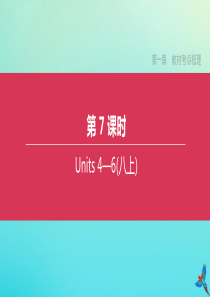 （长沙专版）2020中考英语复习方案 第一篇 教材考点梳理 第07课时 Units 4-6（八上）课