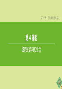 （新课标）2020中考生物复习方案 第二单元 生物体的结构层次 第04课时 细胞的结构和生活课件 新