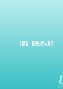 （天津专用）2020高考政治二轮复习 专题五 我国公民与政府课件