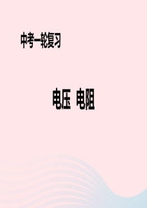 （人教通用）2019年中考物理一轮复习 第16章 电压 电阻课件