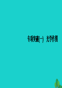 （全国通用版）2020中考物理大一轮 第2章 光现象 透镜及其应用 专项突破（一）光学作图素养突破课