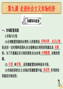 （全国通用）2020高考政治（艺考生文化课）冲刺点金 第四单元 发展社会主义市场经济 第九课 走进社