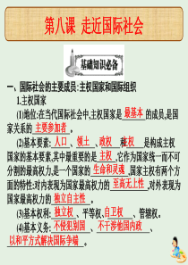 （全国通用）2020高考政治（艺考生文化课）冲刺点金 第四单元 当代国际社会 第八课 走近国际社会课