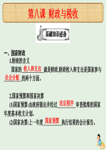 （全国通用）2020高考政治（艺考生文化课）冲刺点金 第三单元 收入与分配 第八课 财政与税收课件 