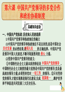 （全国通用）2020高考政治（艺考生文化课）冲刺点金 第三单元 发展社会主义民主政治 第六课 中国共