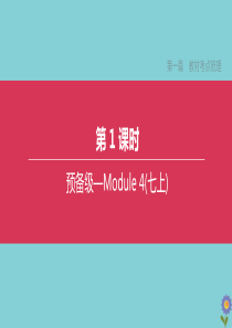 （全国版）2020中考英语复习方案 第一篇 教材考点梳理 第01课时 预备级-Module 4（七上